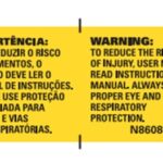 Etiqueta De Advert-n Para Parafusadeira Bateria 20v Dcf809-br Dewalt N860862