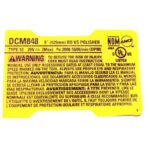 Etiq Especif Dcm848btipo 10 Para Politriz Dcm848 Dewalt N898154