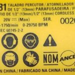 Etiq. Especificacao Dcd7781_tipo1 Para Parafusadeira Bateria 20v Dcd7781 Dewalt Na012557