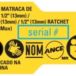 Etiq. Especif. Dcf512 T1 Para Chave Catraca Dcf512 Dewalt Na169040
