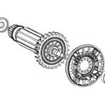 Conj. Rotor 220v Para Esmerilhadeira Angular Dwe4020-b2 Dewalt Na185831