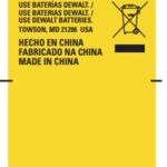 Etiqueta-foot Label Para Parafusadeira Bateria 20v Dcf809-br Dewalt Na260745