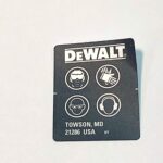 Etiq.advertencia Para Parafusadeira Bateria 20v Dcf85m Dewalt Na395431