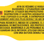 Etiqueta De Advert-n Para Soprador De Folhas Dcbl777 Dewalt Na605800