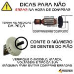 Rotor 220v P/ Stpp7502 Plaina Stanley - Imagem 4