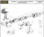 Presilha para Parafusadeira Bateria 20v Dcd985-b2 Dewalt N007948 - Imagem 5