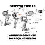 Botao Reversao para Parafusadeira Bateria 20v Dcd708 Dewalt N399342 - Imagem 2