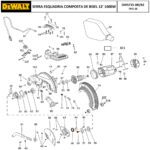 Parafuso da Flange 28x78mm para Serra Esquadria Dcs781 Dewalt N600011 - Imagem 3