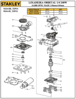 Base para Lixadeira Roto e Orbital Ss24-b2 Stanley N651618 - Imagem 3