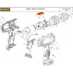Conj. Seletor de Velocidade Dcd700 para Parafusadeira Bateria 12v Dcd700-br Dewalt N037111 - Imagem 5