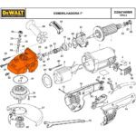 Conj.Caixa Engrenagem para Esmerilhadeira Angular D28494w-b3 Dewalt 398618-00 - Imagem 6