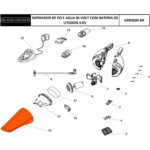 Reservatar.Do Filtro para Aspirador de Pó Apb3600-br Black e Decker N622275 - Imagem 3