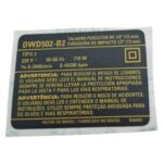 Etiq.Especif.Dwd502-b2 para Furadeira Dwd502-b2 Dewalt N484692