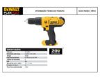 Parafusadeira Bateria 20V DCD776B-B3 Tipo 1 Dewalt - Imagem 3