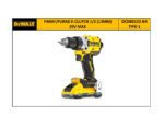 Parafusadeira Bateria 20V DCD801 Tipo 1 Dewalt - Imagem 2