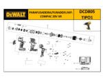 Parafusadeira Bateria 20V DCD805 Tipo 1 Dewalt - Imagem 2