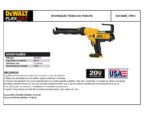 Pistola Aplicadora de Silicone e Selantes DCE560B Tipo 1 Dewalt - Imagem 3