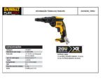 Parafusadeira de Drywall DCF622B Tipo 1 Dewalt - Imagem 3