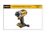 Parafusadeira Bateria 20V DCF860B-B3 Dewalt - Imagem 2