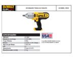 Chave de Impacto DCF889B Tipo 3 Dewalt - Imagem 3
