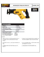 Serra Sabre DCS387B Tipo 1 Dewalt - Imagem 3