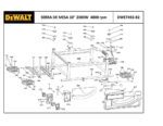 Serra de Mesa ou Bancada 220V DWE7492-B2 Tipo 1 Dewalt - Imagem 6
