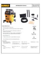 Aspirador de Pó 220V DWV112-B2 Tipo 1 Dewalt - Imagem 3