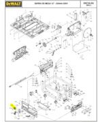 Tampa do Interruptor para Serra de Mesa ou Bancada Dw745-b2 Dewalt 5140032-97 - Imagem 4