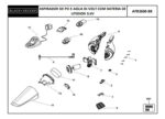 Conj Bateria 3.6V para Aspirador de Pó Apb3600-br Black e Decker N600422 - Imagem 2