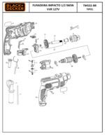 Furadeira 110/127V TM555BR Tipo 1 Black e Decker - Imagem 2