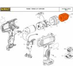Mandril de Aperto Rapido 3/8 X 3/8 para Parafusadeira Bateria 12v Dcd700-br Dewalt N349519 - Imagem 3