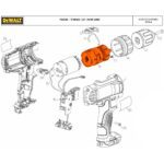 Conj. Transmissao para Parafusadeira Bateria 12v Dcd700-br Dewalt N392103 - Imagem 3