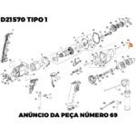 Alavanca de Impacto para Furadeira D21570-b2 Dewalt 659192-00 - Imagem 3