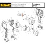 Arganel para Chave de Impacto Dcf897 Dewalt N432643 - Imagem 2