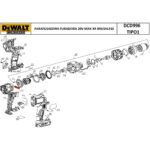 Atuador de Rev para Parafusadeira Bateria 20v Dcd1007 Dewalt N431555 - Imagem 3