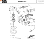 Anel Trava para Politriz Wp1500k-b2 Black e Decker 5140090-68 - Imagem 3