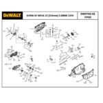 Caixa de Engrenagem para Serra de Mesa ou Bancada Dwe7492-b2 Dewalt N506202