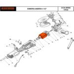 Conj. Estator 220v para Esmerilhadeira Angular G720-b2 Black e Decker 90632476 - Imagem 3
