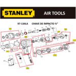 Arruela para Chave de Impacto 97-134la Stanley Atsv-361-41-a - Imagem 4