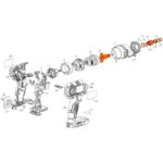 Conj. Eixo Acionamento para Parafusadeira Bateria 20v Dcf885b-b3 Dewalt N474539 - Imagem 4