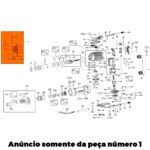 Conj. Empunhadura Lateral para Martelo Demolidor D25960-b2 Dewalt N087487 - Imagem 3