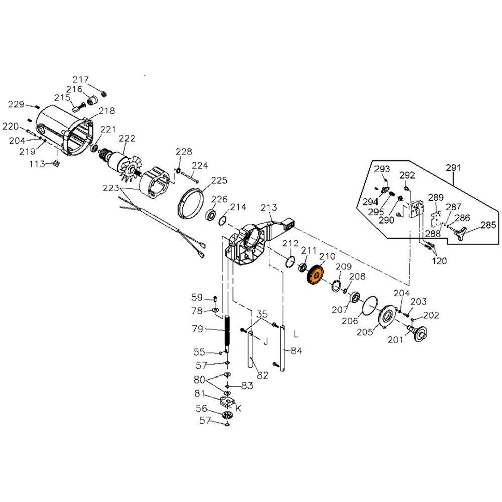 Engrenagem para Serra de Mesa ou Bancada Dw745-b2 Dewalt 5140033-14 - Imagem 3