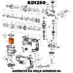 Estator 220v para Martelete Sthr1232k-b2 Stanley 5140145-39 - Imagem 3