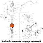 Estator 220v para Tupia D26670-b2 Dewalt A20310sv - Imagem 3
