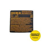 Etiq. Especif. Dw718-b2tipo 1 para Serra Esquadria Dws780-b2 Dewalt N084743