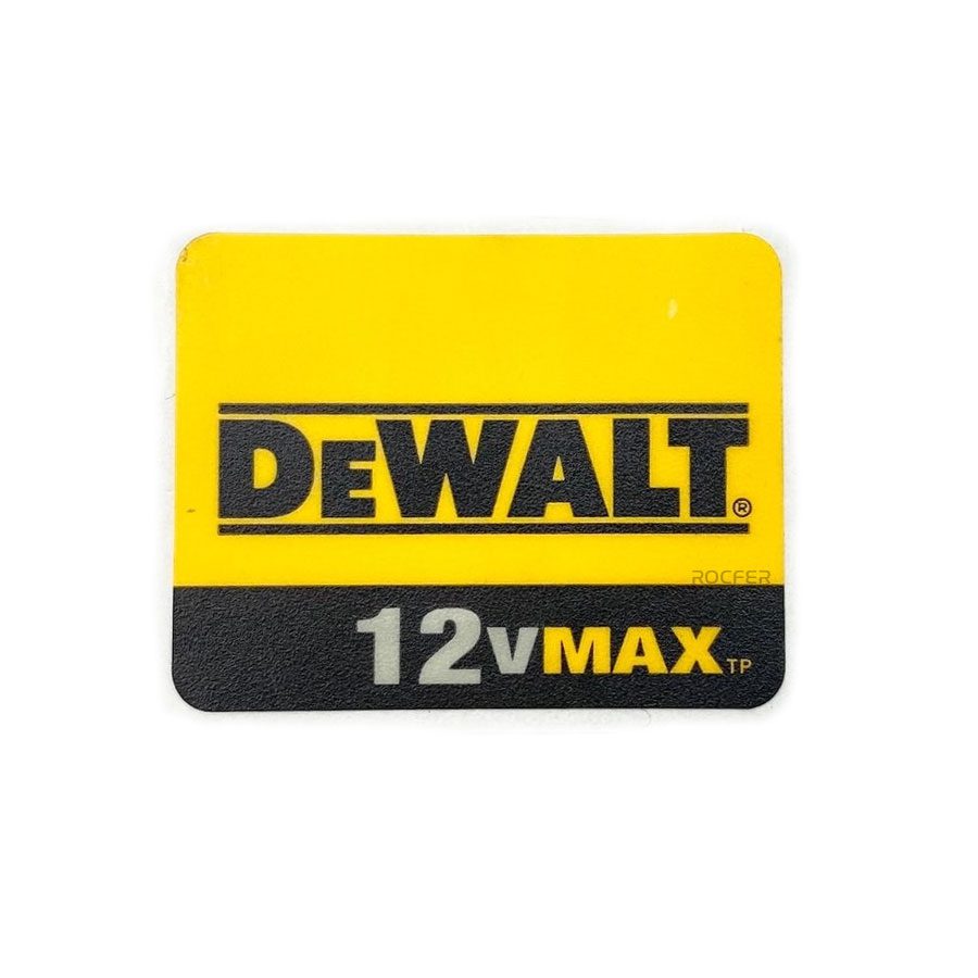 Etiqueta Logomarca para Parafusadeira Bateria 12v Dcf805-br Dewalt N117104 - Imagem 1