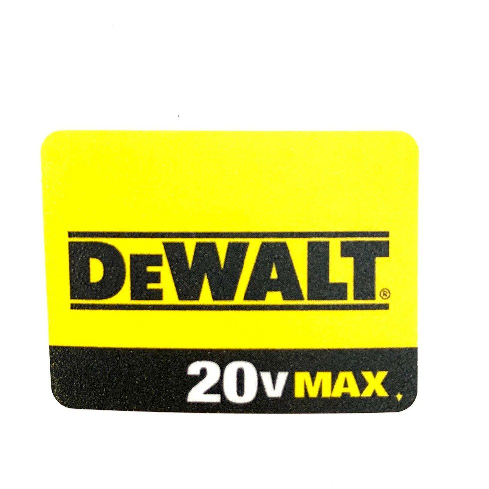 Etiqueta Logomarca para Parafusadeira Bateria 20v Dcd985-b2 Dewalt N091729 - Imagem 1