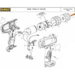 Parafuso do Mandril para Parafusadeira Bateria 12v Dcd700-br Dewalt N303381 - Imagem 3