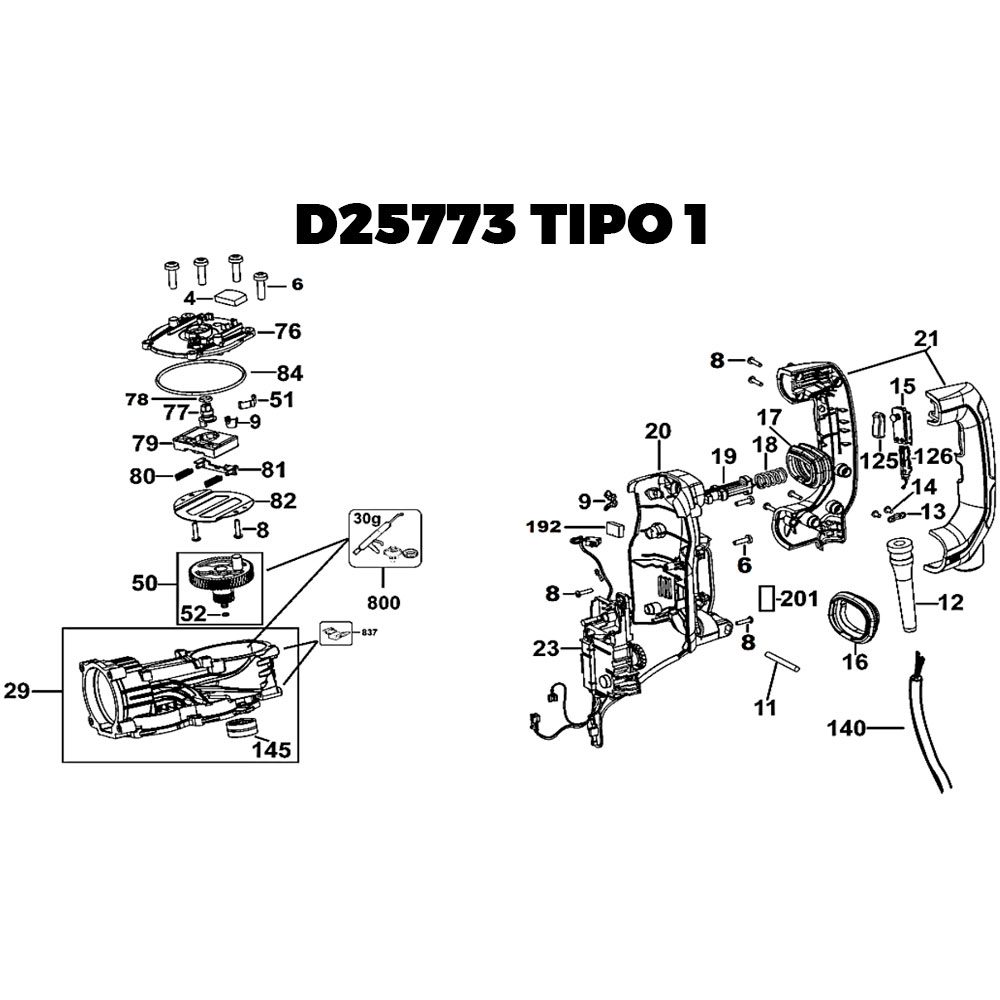 Luva para Martelo Perfurador D25733-b2 Dewalt N580533 - Imagem 4