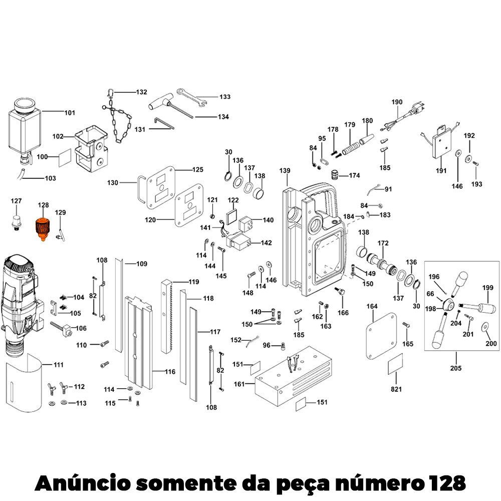Mandril 5/8 para Furadeira Dwe1622-b2 Dewalt 1004685-74 - Imagem 3